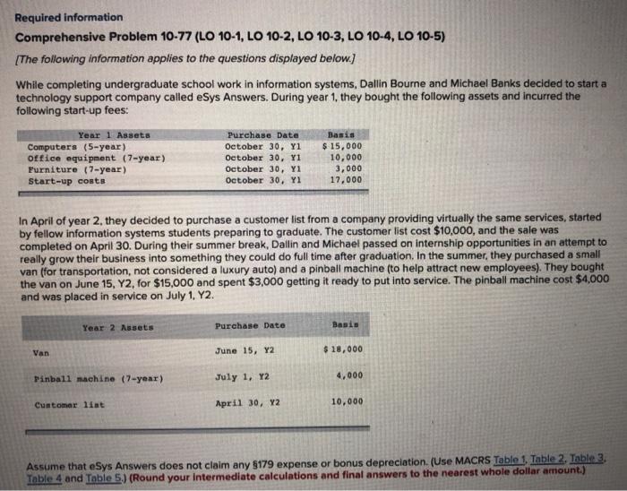  please help fill out form 4562 pg 1 and 2. thank