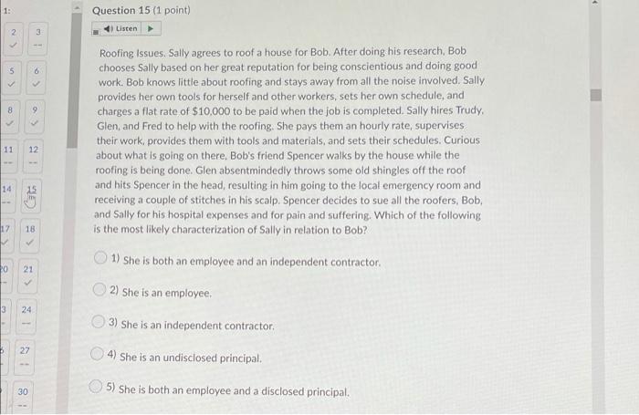 3333 + 1: Question 15 (1 point) Listen 2 3 5 6