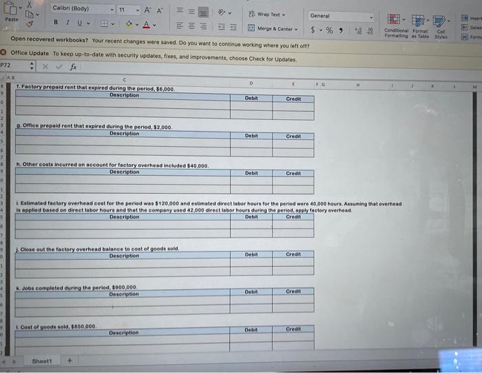 formulas. JA AB C D E F G 8 9 10 For