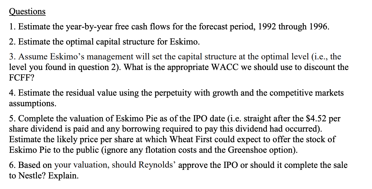 4 Submission. Each group is expected to provide solutions to all the
