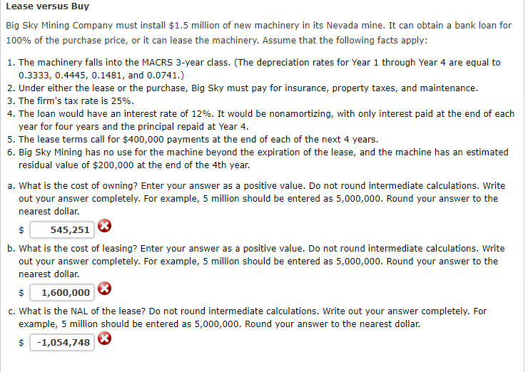  Big Sky Mining Company must install $1.5 million of new machinery