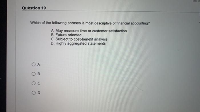 all of the above Question 13 The total contribution margin at the