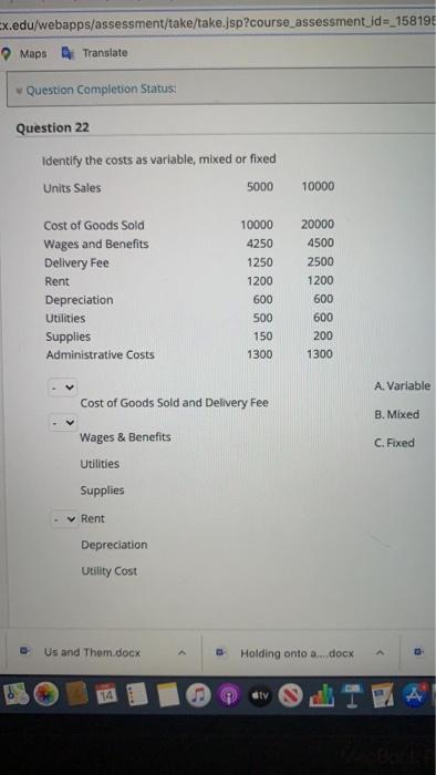 revenues B OC Question 14 The three analyses that comprise strategic cost