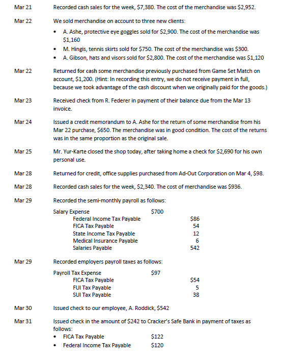 and purchases of merchandise inventory are made on strict terms of 2/10,
