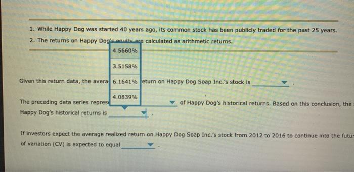 stock returns to estimate the risk of a stock Fhe years of