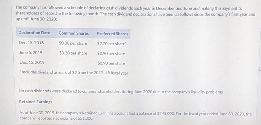 shares and 100,000 shares of cumulative and non-participating preferred shares carrying a