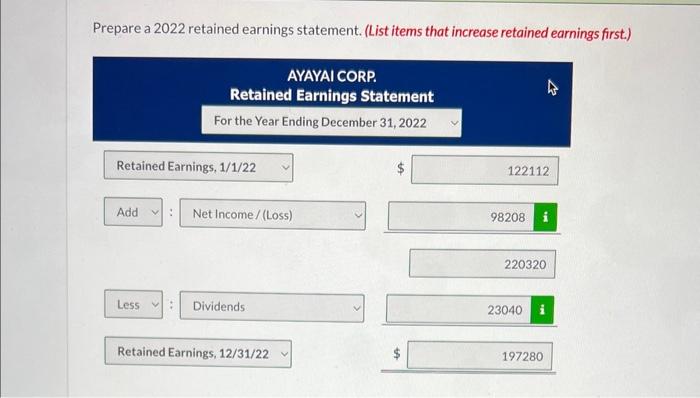 December 31, 2022, baiance strert. (Lit Current Assets in erder of ligulditx.