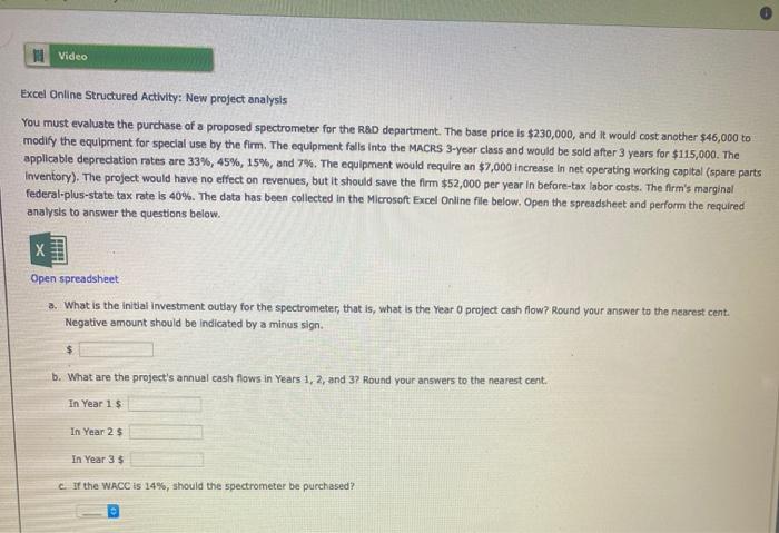 Investment Outlay Twbot Industries is considering launching a new product. The new