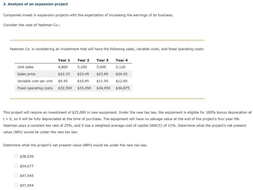This is all one question. The options for the first drop down