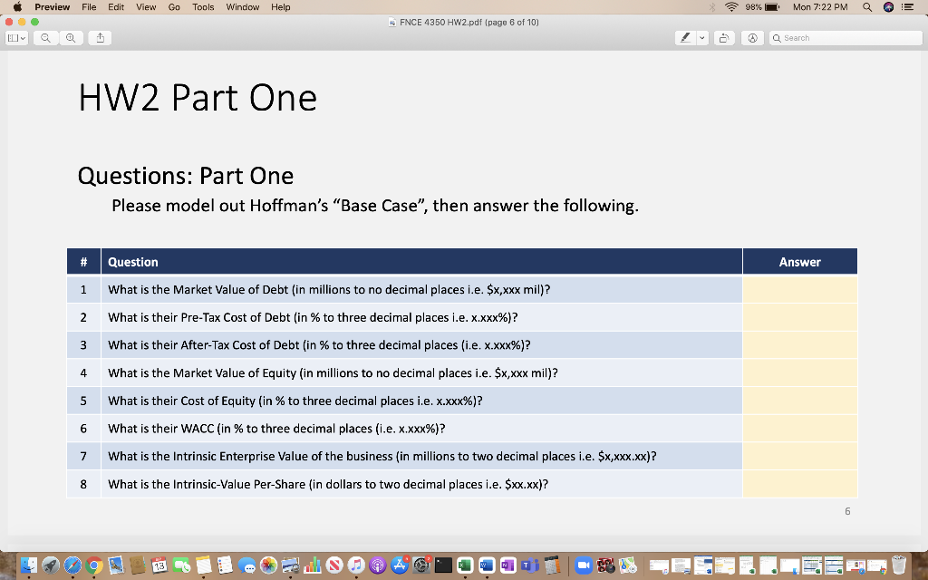 value per share, from our DCF model). Some key economic assumptions: Risk-Free