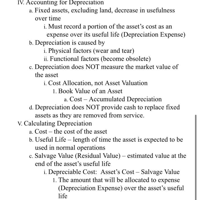 an extended period of time a. Equipment, Land, Machinery, Buildings b. Also