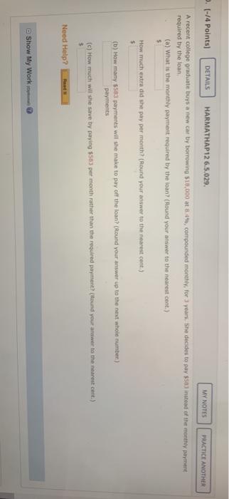 monthly, for 5 years. She decides to pay $37) instead of the