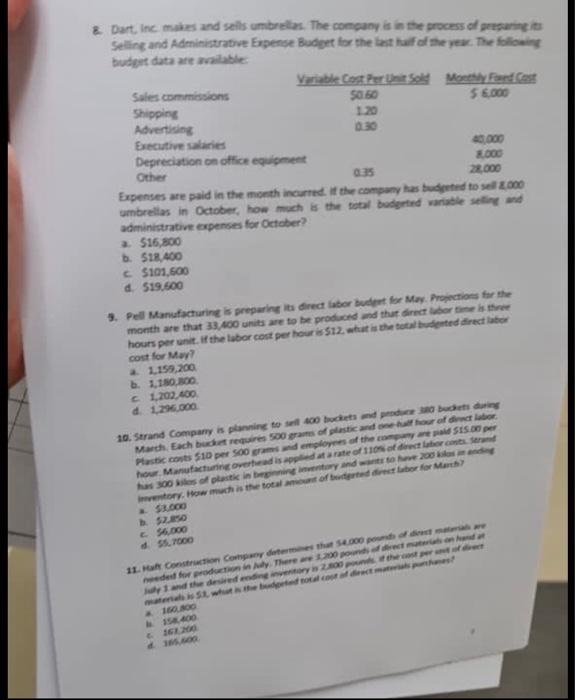 In many companies, responsibility for coordinating the preparation of the budget is