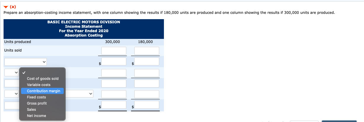 manager. She is considering producing either 180,000 or 300,000 units during the