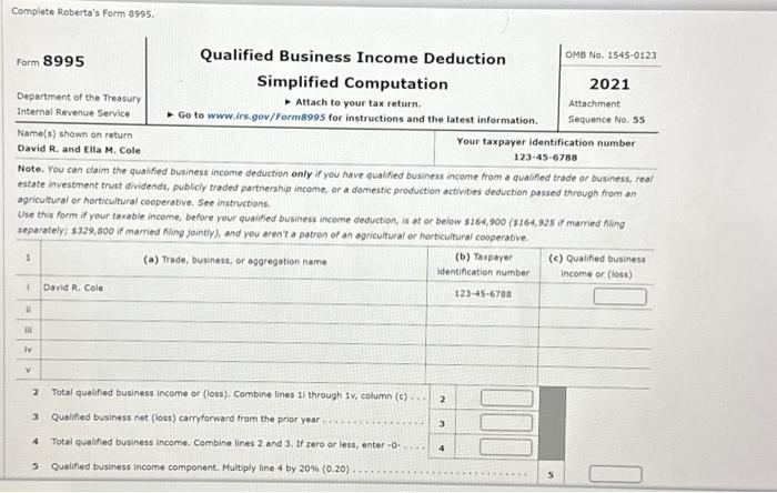 Note: This problem is for the 2021 tax year. David R. and