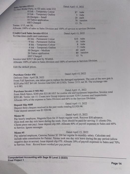 history 18. Change the session date to April, 2022 Add the shortcuts