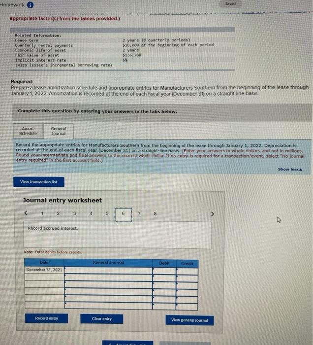 tables provided.) Related Informations Lease term Quarterly rental payments Economic life of