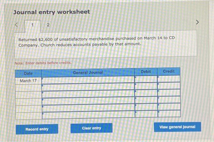 on credit from Gabel Company, terms n/30. March 3 (b) Sold merchandise