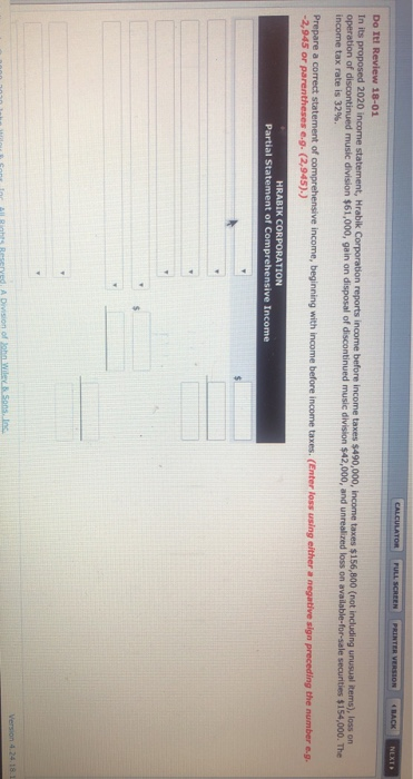  CALCULATOR FULL SCREEN PRINTER VERSION BACK NEXT Do It Review 18-01