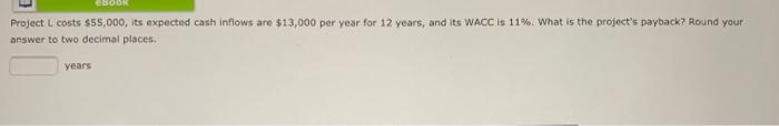the project's NPV? Do not found Intermediate calculations. Round your answer to