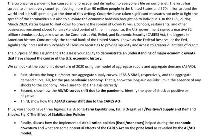  First, sketch the long-run/short-run aggregate supply curves, LAS & SRAS, respectively,