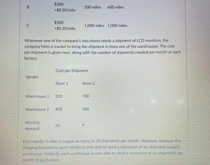 the production of its LCD monitor product to outside vendor. Three vendors