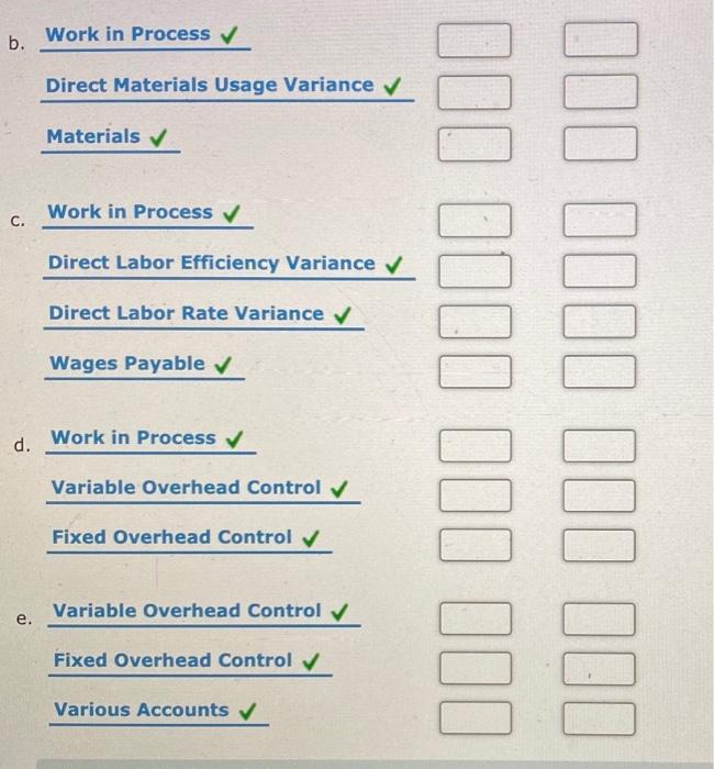 the year, Algers had the following standard cost sheet: $13.00 Direct materials