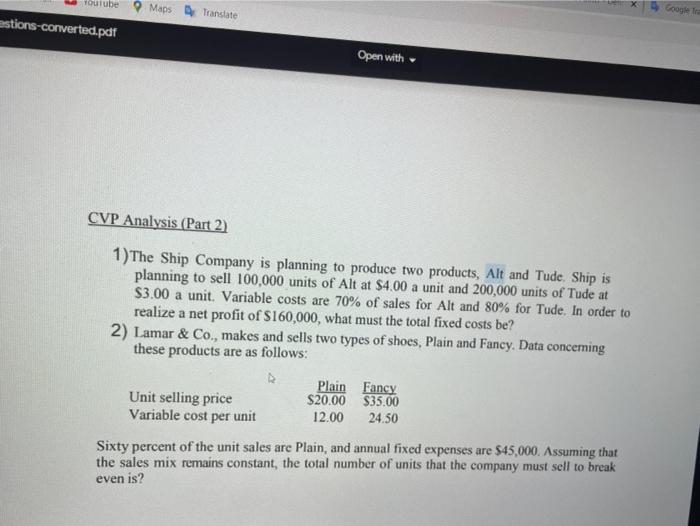  iube 9 Maps Translate Google astions-converted.pdf Open with CVP Analysis (Part