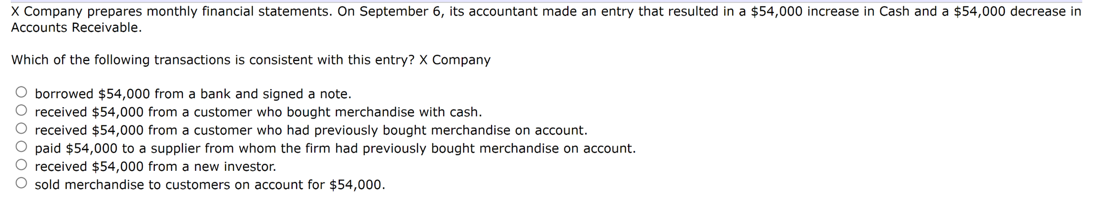 help answer multiple-choice question with explanation, please. X Company prepares monthly financial