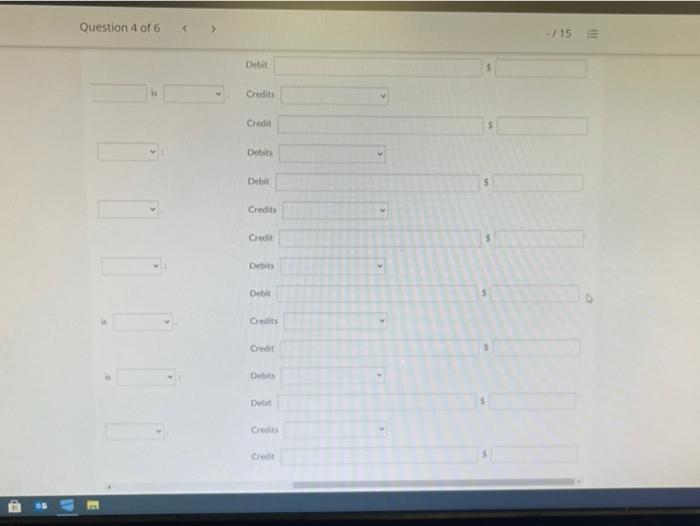 current year. Indicate the effect on the accounting equation and the debit-credit