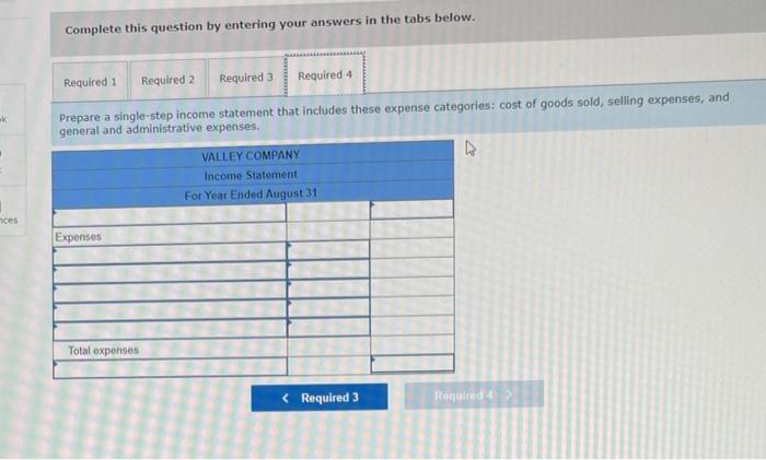 rent expense-selling space, store supplies expense, and advertising expense. It categorizes the