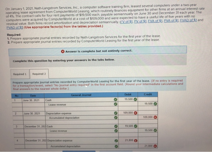 fix the errors asap On January 1, 2021, Nath-Langstrom Services, Inc., a