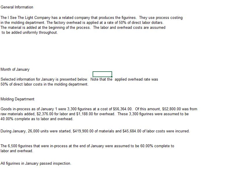 me with the total cost accounted for. If any of the answers