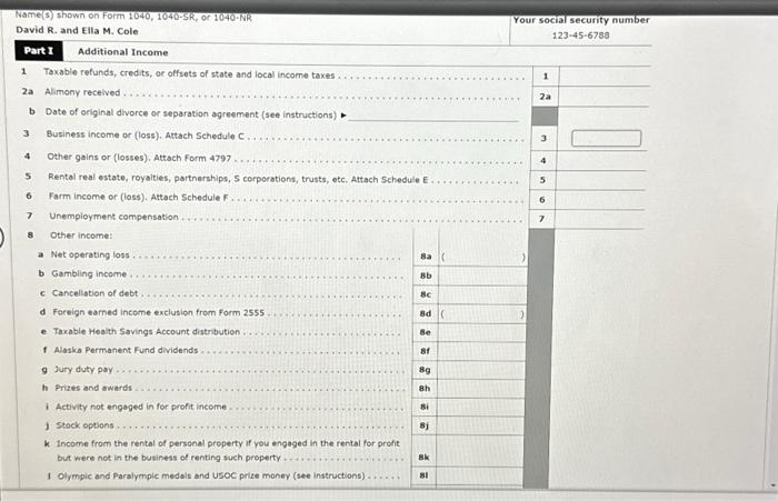 Note: This problem is for the 2021 tax year. David R. and