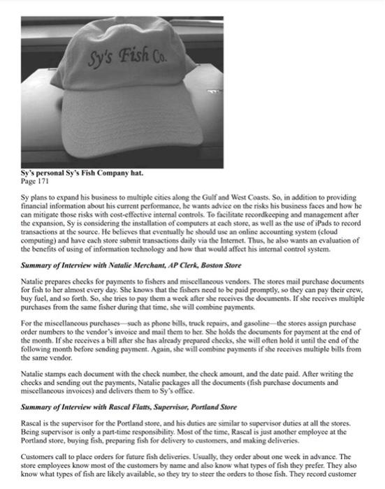 description of the steps in the process or feel free to flow