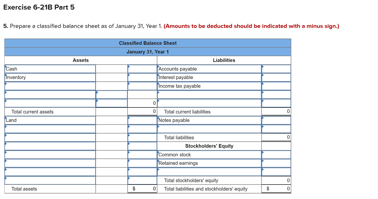 Payable Notes Payable (9%, due in 3 years) Common Stock Retained Earnings