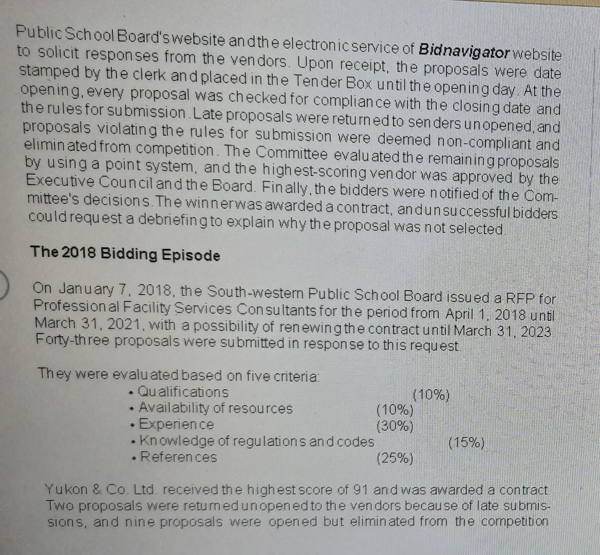 You just justify your position and decision after considering all the points