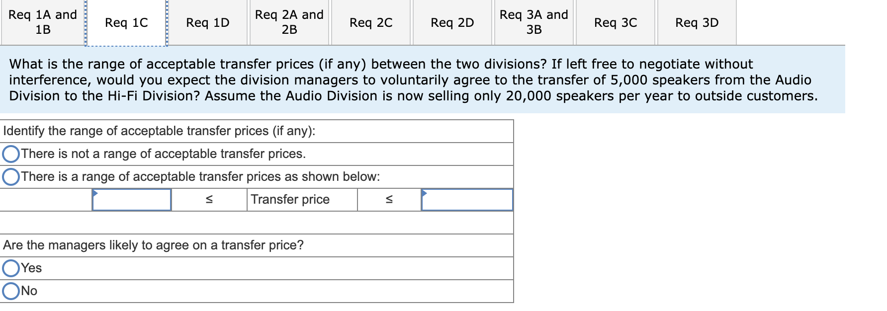unit on the intermediate market Variable costs per unit Fixed costs per