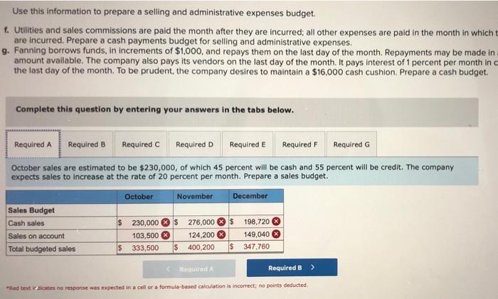 7-23A (Algo) Part 1 Required Puntoa 35/50 Swed a. October sales are