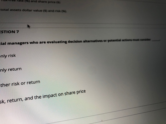 primary goal for a financial manager a. amount of retained earnings for