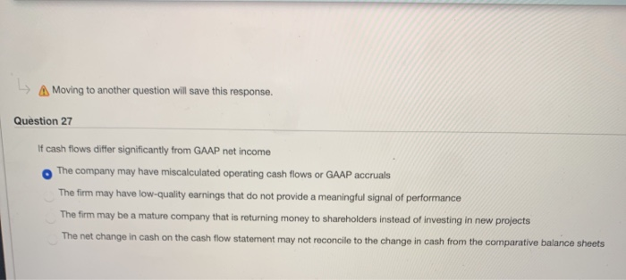 Which of the following is a cash inflow from investing activities? Purchasing