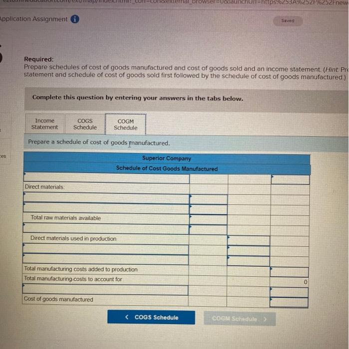 31 (all raw materials are used in production as direct materials) obo
