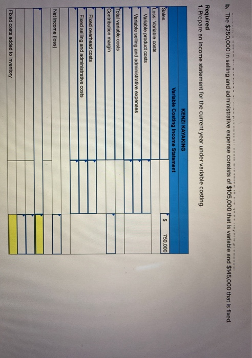 manufacturer of kayaks, began operations this year. During this first year, the