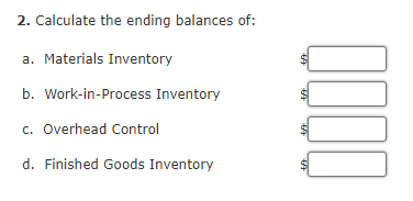 hour. d. Actual overhead of $8,860 was incurred and paid in cash.