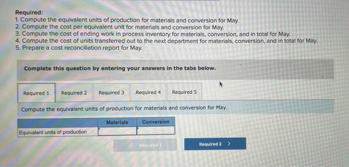 system. It manufactures a caulking compound that goes through three processing stages