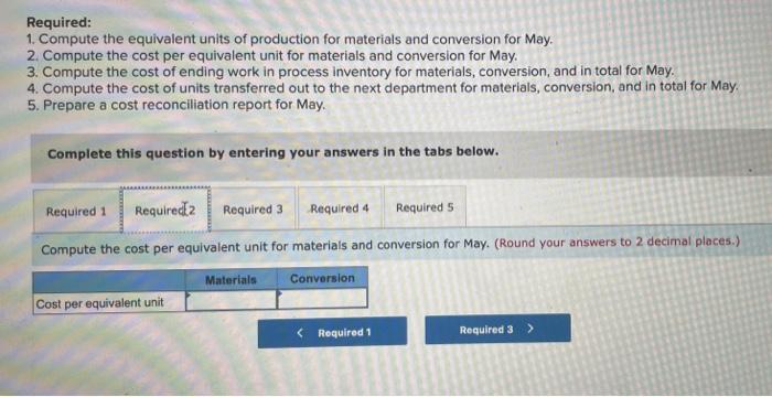 prior to completion. Information on work in the first department, Cooking, is