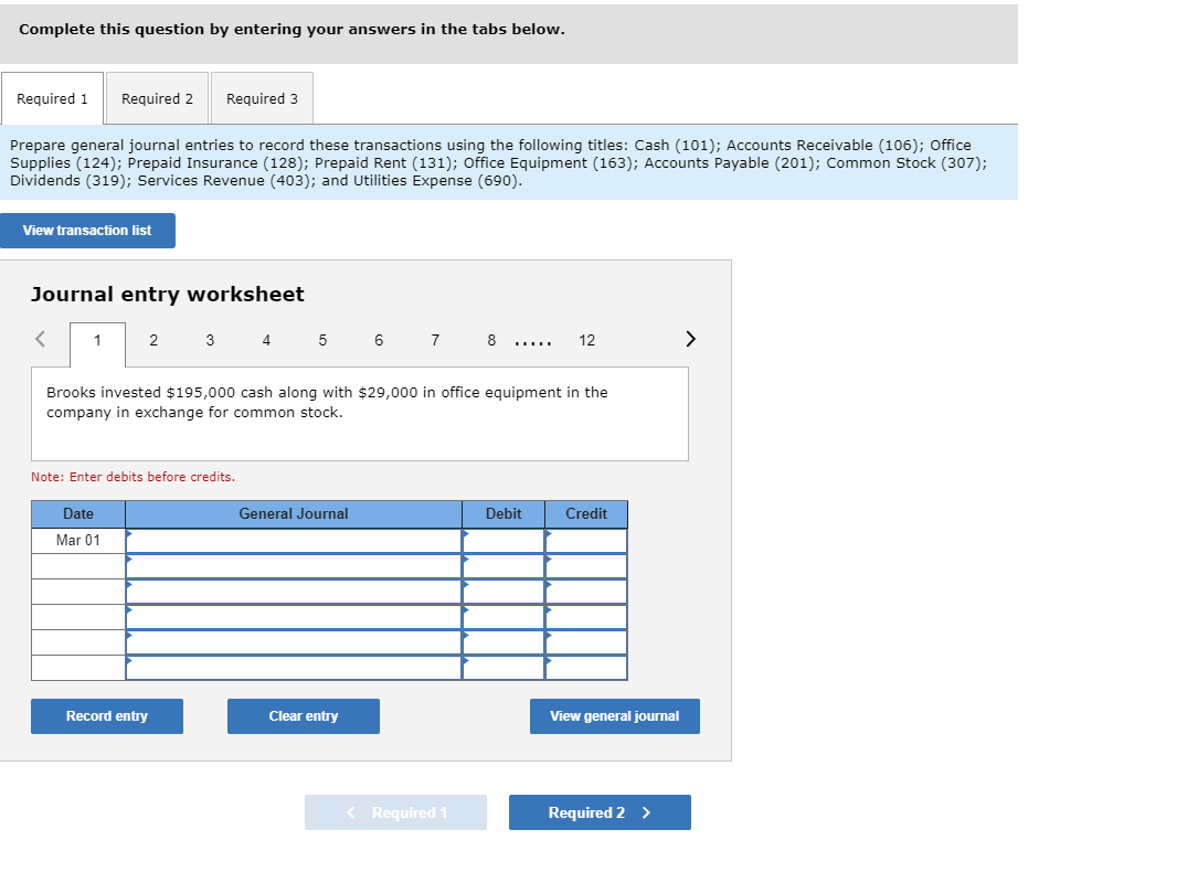 Item 2 Denzel Brooks opened a Web consulting business called Venture