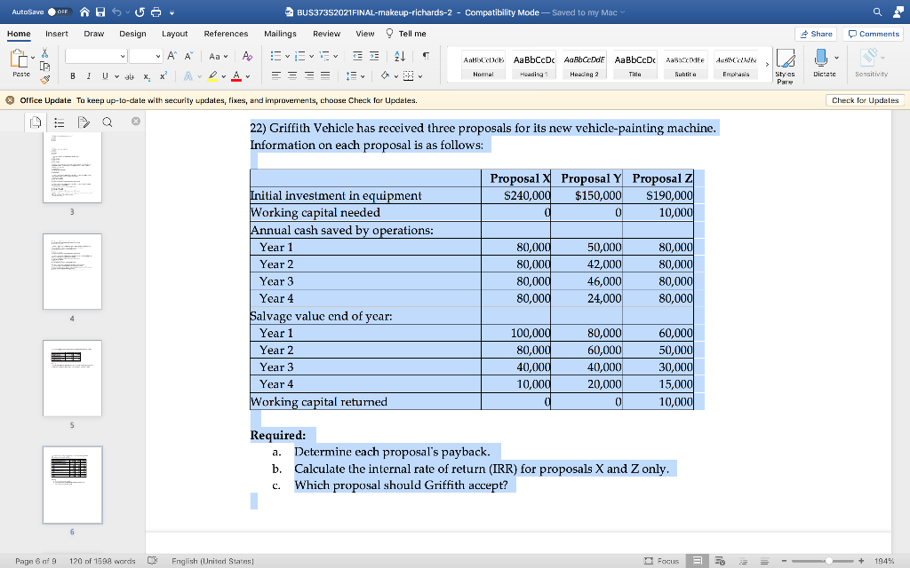 THIS QUESTION REQUIRES TO USE EXCEL AutoSave OFF OFF A SU BUS37352021FINAL-makeup-richards-2