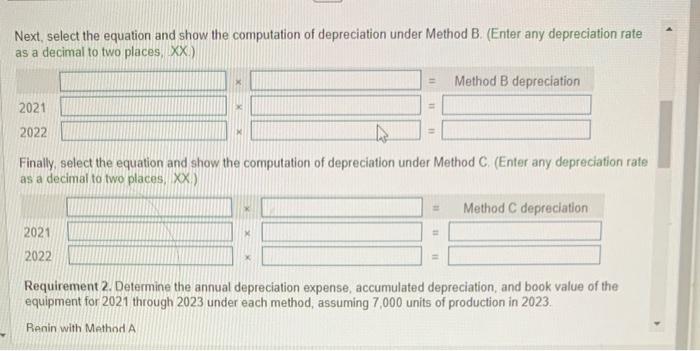 for computation for each round to the nearest dollar. determine the annjal
