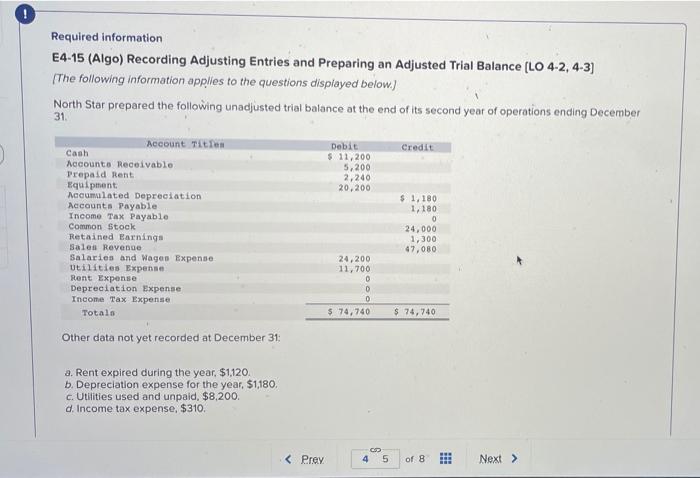 Please answer this question FAST!!! Thank you so much!!! ! Required information